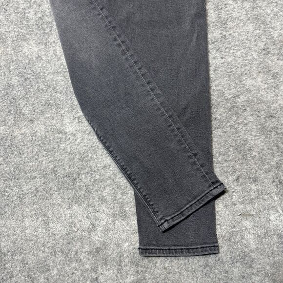 American‎ Eagle Stretch Women's Curvy Mom Jeans Size 00 Black Dark Wash Denim - Picture 7 of 11